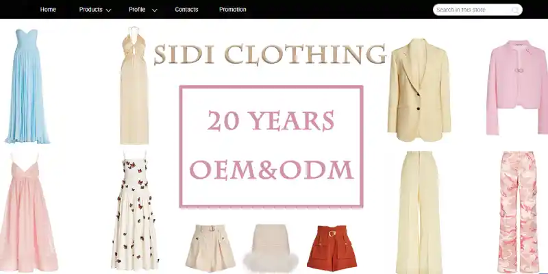 Sidi Clothing-China clothing manufacturer