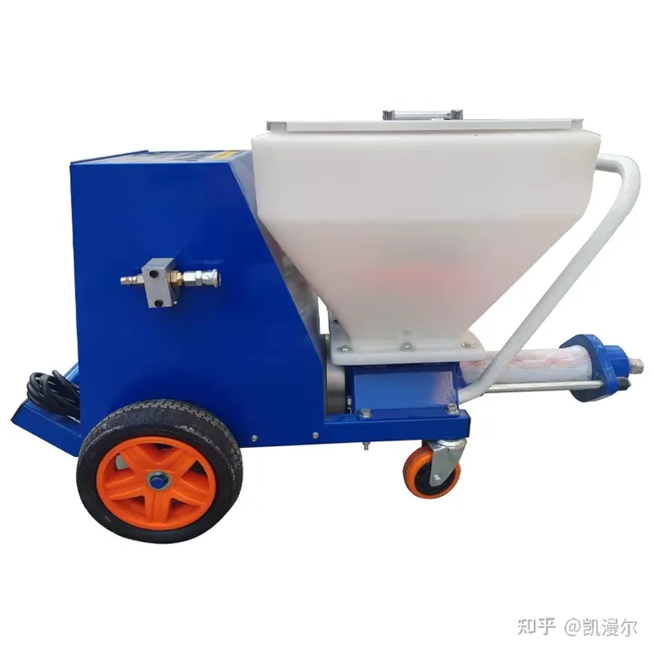 Screw plastering machine