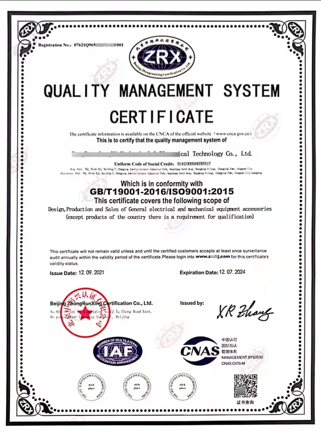 iso9001 certification